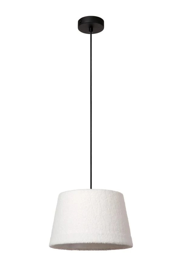 Lucide WOOLLY - Pendant light - Ø 28 cm - 1xE27 - Cream - off